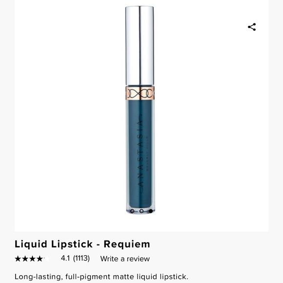 Anastasia Liquid lipstick Requiem - Picture 2 of 4